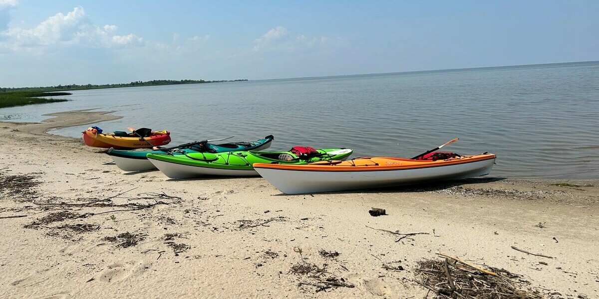 Kayaking at Lake Dauphin